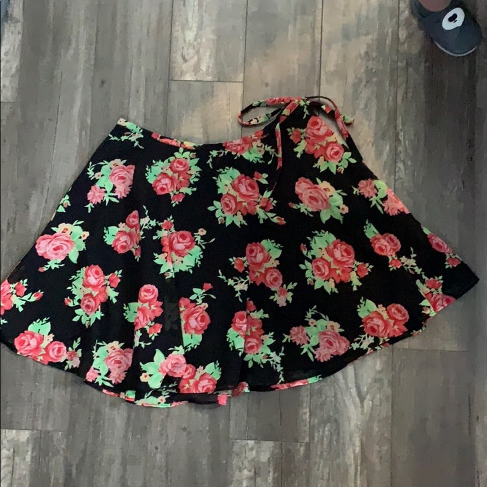 Guess floral print a-line skirt